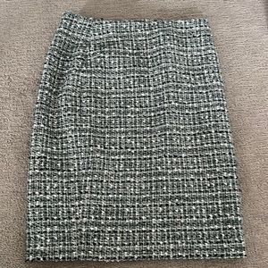 aqua tweed skirt